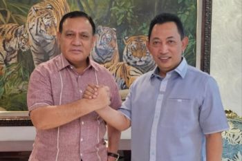 Ketua KPK sebut pertemuan dengan Kapolri bahas sinergi berantas korupsi