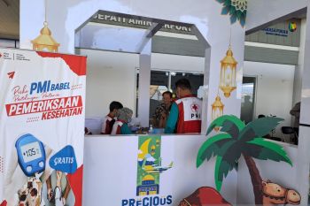 ARUS MUDIK - PMI Babel buka posko kesehatan mudik di bandara