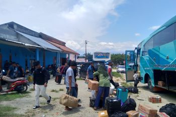 Jumlah penumpang mudik naik sebesar 95 persen melalui Terminal Tipo C Palu