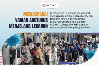 Mewaspadai subvarian Arcturus menjelang Lebaran