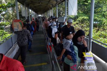 Arus mudik di Pelabuhan Bakauheni Lampung
