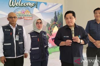 Erik Thohir tinjau kesiapan pelayanan arus mudik di Pelabuhan Bakauheni