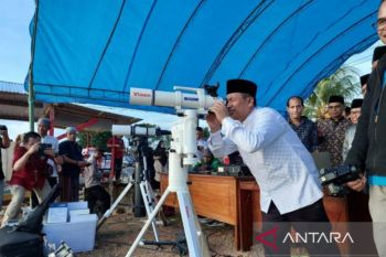 Pantauan hilal di Kolaka tidak terlihat akibat terhalang awan tebal