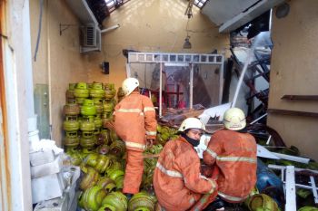 Delapan orang jadi korban kebakaran tabung elpiji di Surabaya