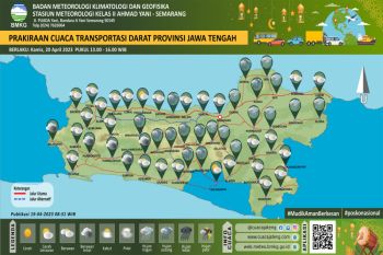 BMKG  prakirakan cuaca di jalur selatan Jateng berawan