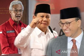 Ganjar Pranowo ungguli Prabowo dan Anies Baswedan di survei charta politika