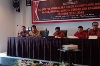 Timsel serahkan 40 nama calon anggota KPU empat kabupaten di Sulbar