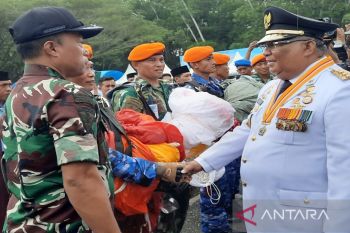 Sebanyak lima penerjun ramaikan puncak HUT ke-59 Provinsi Sultra