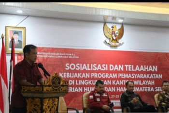 Kemenkumham Sumsel sosialisasi terkait hak dan kewajiban napi