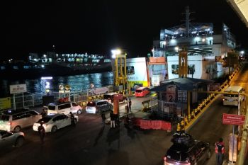 Arus balik pemudik motor di Pelabuhan Bakauheni pada H+4 turun 53 persen