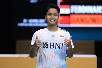 Pebulu tangkis Ginting melesat ke babak final Kejuaraan Asia