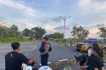 Polresta Palangka Raya jaga jalan yang dijadikan aksi balap liar