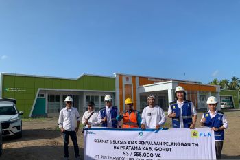 PLN sambung listrik 55.000 VA Rumah Sakit Pratama Tolinggula Gorontalo Utara