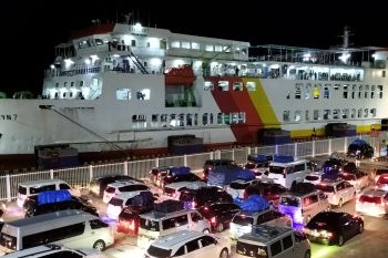 Arus balik pemudik di Pelabuhan Bakauheni landai pada Minggu pagi