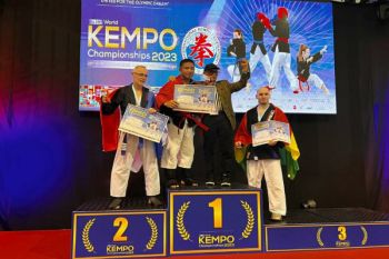 Dirhamsyah menjadi juara dunia kempo di Portugal