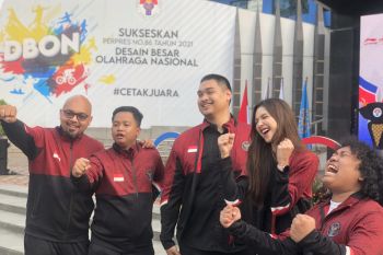 Menpora libatkan empat selebritis muda untuk semangati para kontingen
