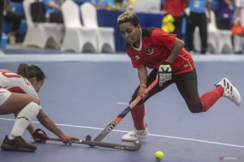 Timnas hoki indoor putri Indonesia raih kemenangan kedua
