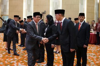 Kakanwil hadiri  pelantikan Pengganti Antar Waktu MPWN dan MKNW
