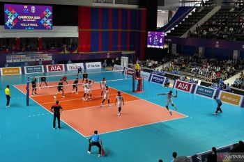 SEA Games 2023: Tim bola voli putra Indonesia libas Singapura tiga set langsung