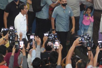 Presiden meninjau Pasar Tanah Abang