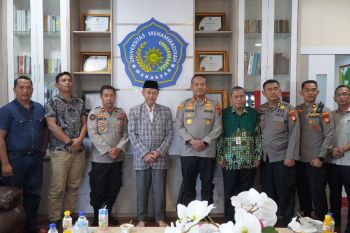 Rektor Unismuh dan Kapolrestabes Makassar bahas persoalan kamtibmas