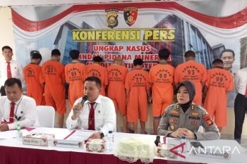 Polda Sumsel sita 120 ton batu bara ilegal untuk industri