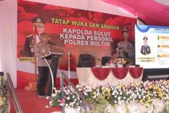 Kapolda Sulut cek pelaksanaan tugas-kinerja Polres Boltim