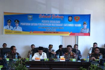 Pemkab Pasaman Barat sosialisasikan peraturan satuan linmas nagari