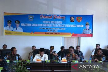 Pemkab Pasaman Barat sosialisasikan peraturan Satlinmas Nagari persiapan Pemilu