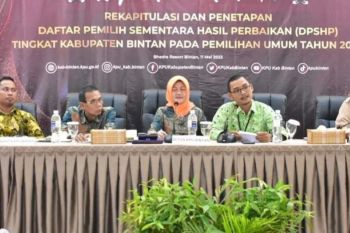 KPU Bintan tetapkan DPS hasil perbaikan sebanyak 123.503 pemilih