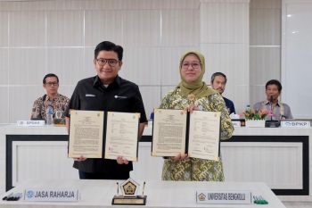 Jasa Raharja dan Universitas Bengkulu kolaborasi kampanyekan keselamatan berlalu lintas kepada henerasi milenial