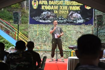 Pangdam tutup apel Dansat Tersebar Kodam  XIII/Merdeka