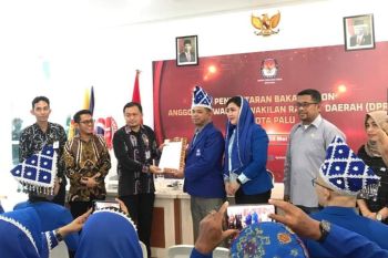 KPU Kota Palu terima dokumen 245 bacaleg yang telah didaftarkan parpol