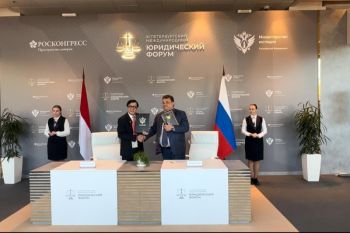 Indonesia dan Rusia tandatangani MoU di Bidang Hukum.