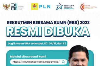 PLN buka 32 lowongan pekerjaan di rekrutmen bersama BUMN 2023