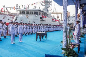 KSAL resmikan dua kapal perang KCR buatan PT PAL Indonesia