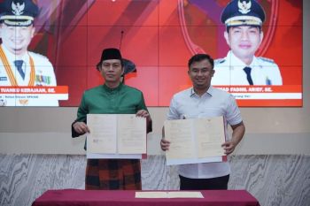 Pemkab Dharmasraya-Batanghari jalin kerjasama percepatan pembangunan