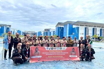 Rektor UIN Palembang lepas tim Pramuka ke Perkemahan Wirakarya Nasional di Gorontalo