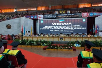 Unila wisuda 879 lulusan angkatan 5 tahun 2022/2023