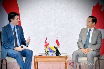 Jokowi dan PM Kanada Justin Trudeau bahas kerja sama ekonomi