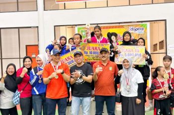 Tim Sepaktakraw Bengkalis juara umum  di Kejurda pelajar