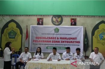 Kemenag tingkatkan sosialisasi dan  maklumat ZI di Kotamobagu