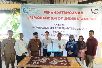 Koperasi binaan Pemprov Kepri dan Singapura kerja sama perikanan budidaya di Bintan