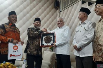 Din Syamsuddin menyinggung pencapresan Anies saat kunjungan Presiden PKS