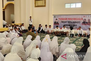 Ratusan JCH Kota Manado ikuti manasik haji di Asrama Haji Tuminting