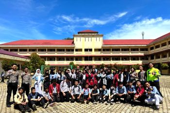 Pembinaan patroli keamanan sekolah Ditlantas Polda Kaltara di SMA Terpadu Tana Tidung