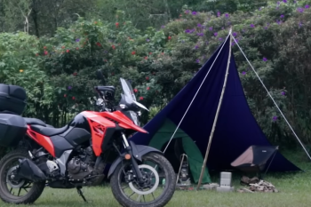 Tips ketika berkemah dengan menggunakan motor