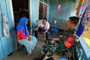 Dansatgas TMMD ke 116 Tarakan mengunjungi orang tua asuh
