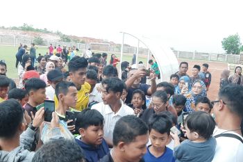 Ramadhan Sananta motivasi atlet muda di Kepri