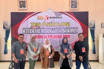 Timsel umumkan delapan calon anggota Bawaslu Kepri lulus tes tertulis dan tes psikologi